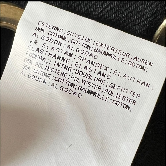 BALMAIN VINTAGE Y2K Low Rise Grommet Cutout Waist Black Denim Jean Mini Skirt 10 - Picture 5 of 7